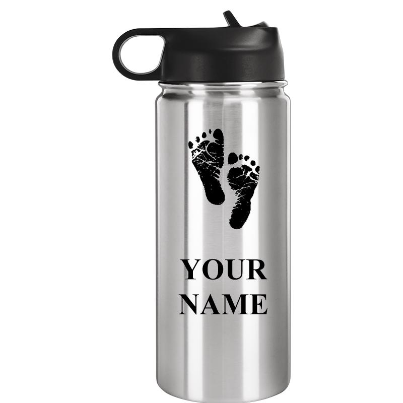 WATER BOTTLE 20OZ SILVER