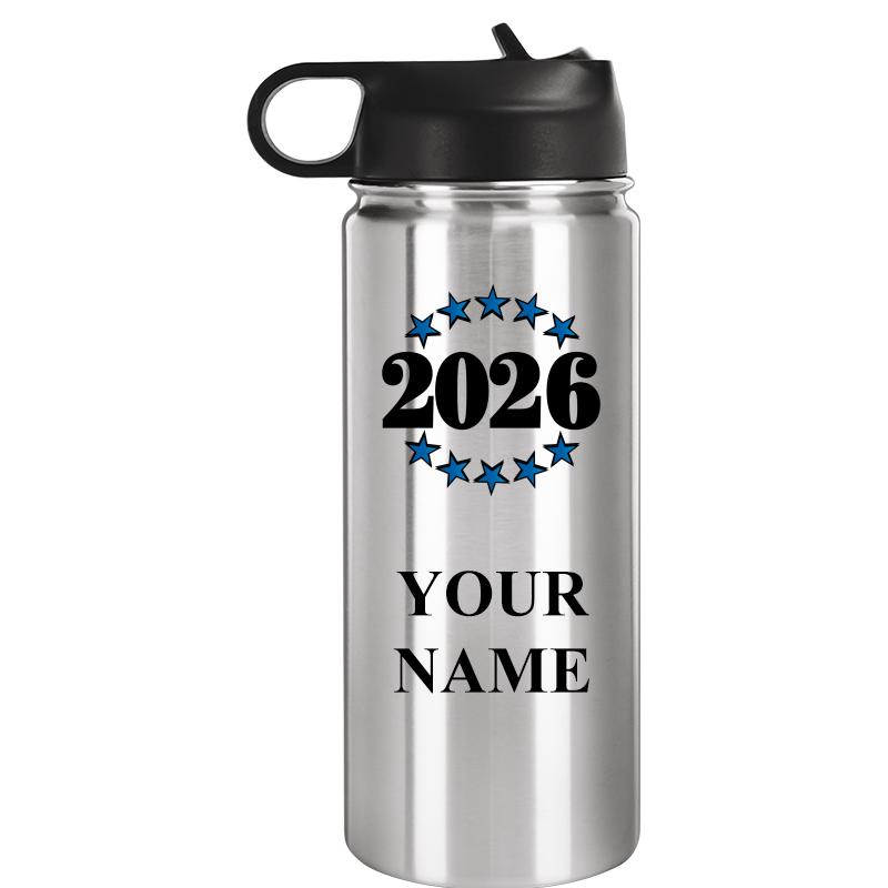 WATER BOTTLE 20OZ SILVER