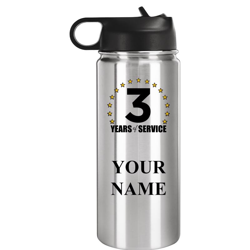 WATER BOTTLE 20OZ SILVER
