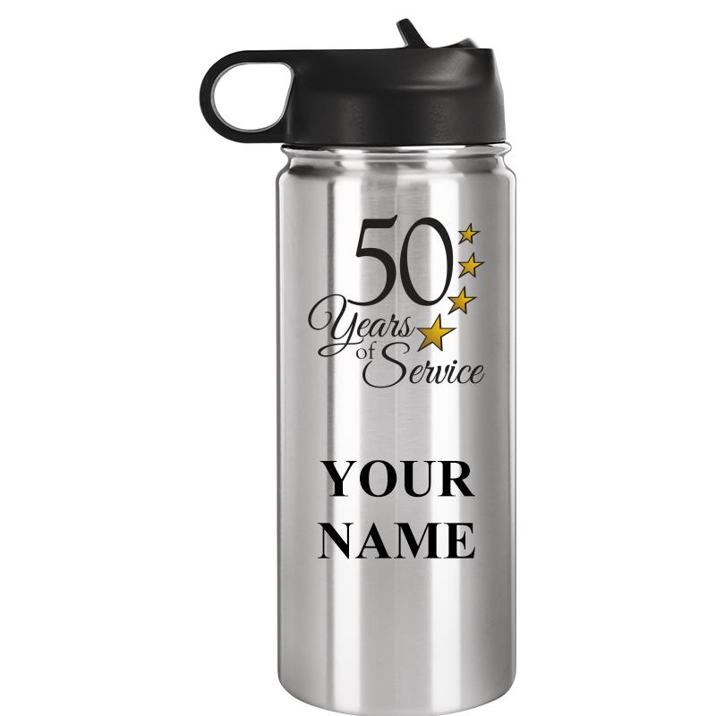WATER BOTTLE 20OZ SILVER