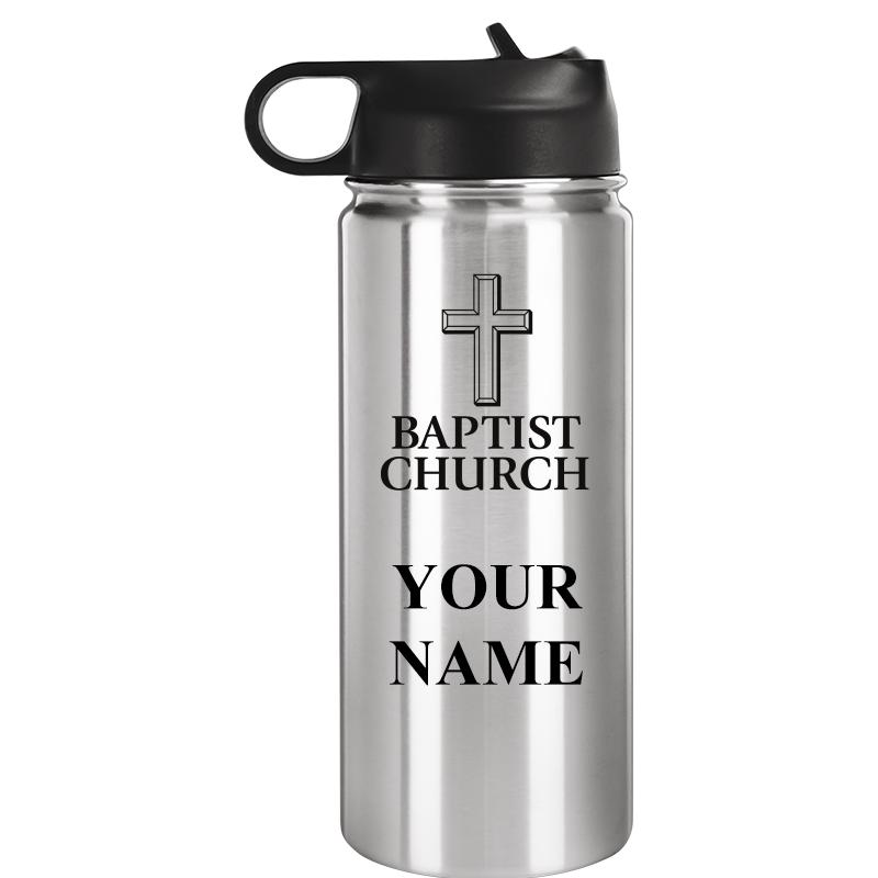 WATER BOTTLE 20OZ SILVER