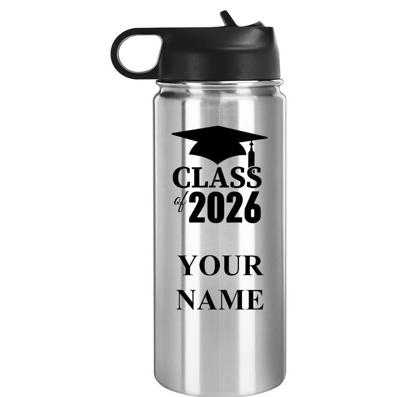 WATER BOTTLE 20OZ SILVER