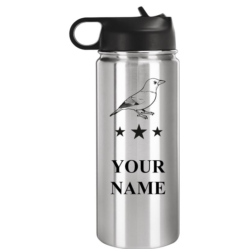 WATER BOTTLE 20OZ SILVER