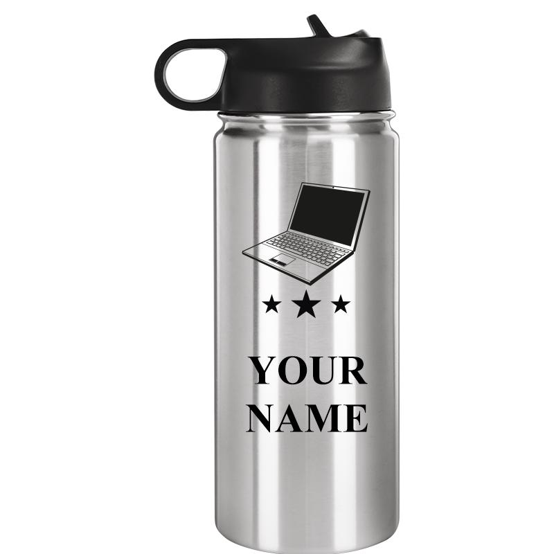 WATER BOTTLE 20OZ SILVER