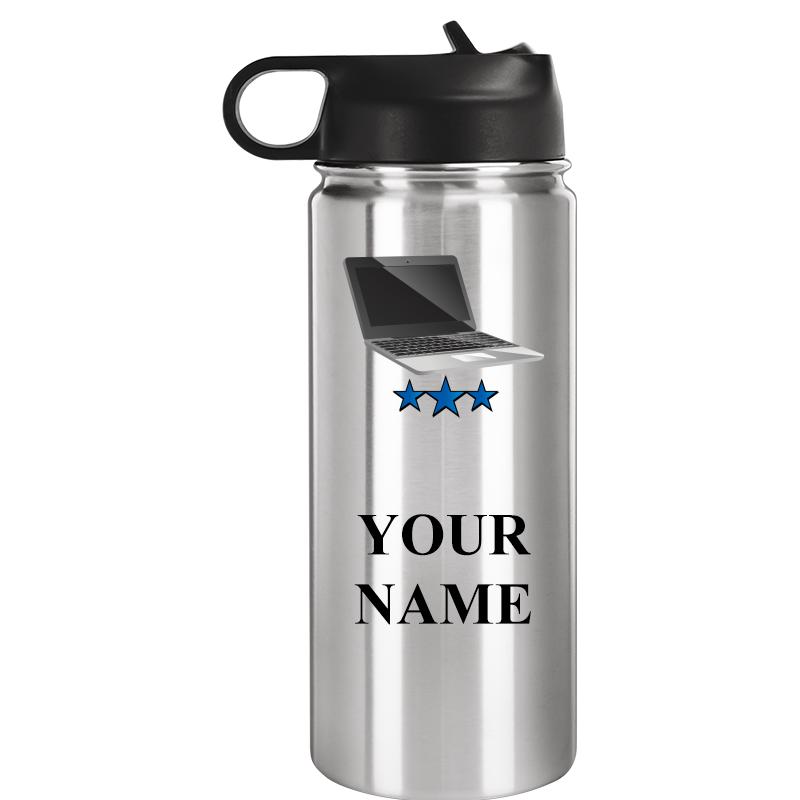 WATER BOTTLE 20OZ SILVER