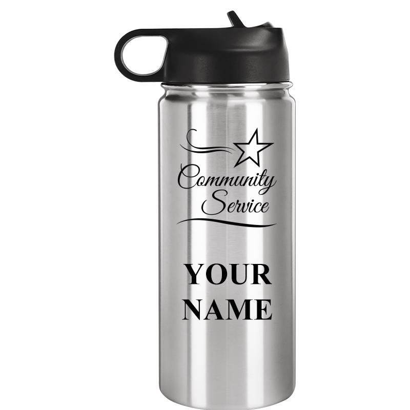 WATER BOTTLE 20OZ SILVER