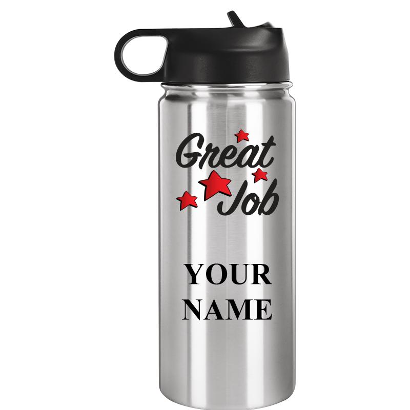 WATER BOTTLE 20OZ SILVER