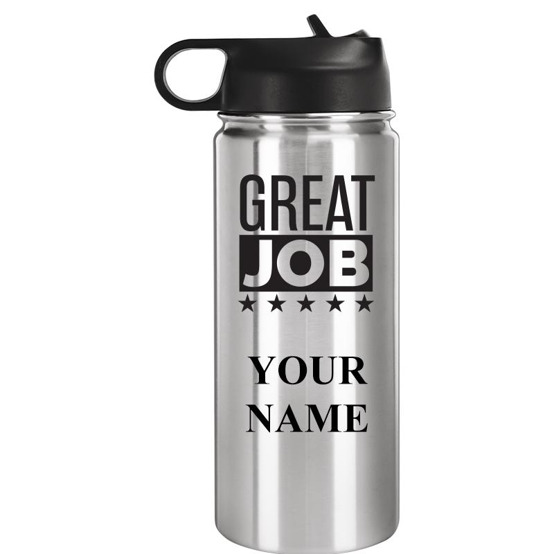 WATER BOTTLE 20OZ SILVER