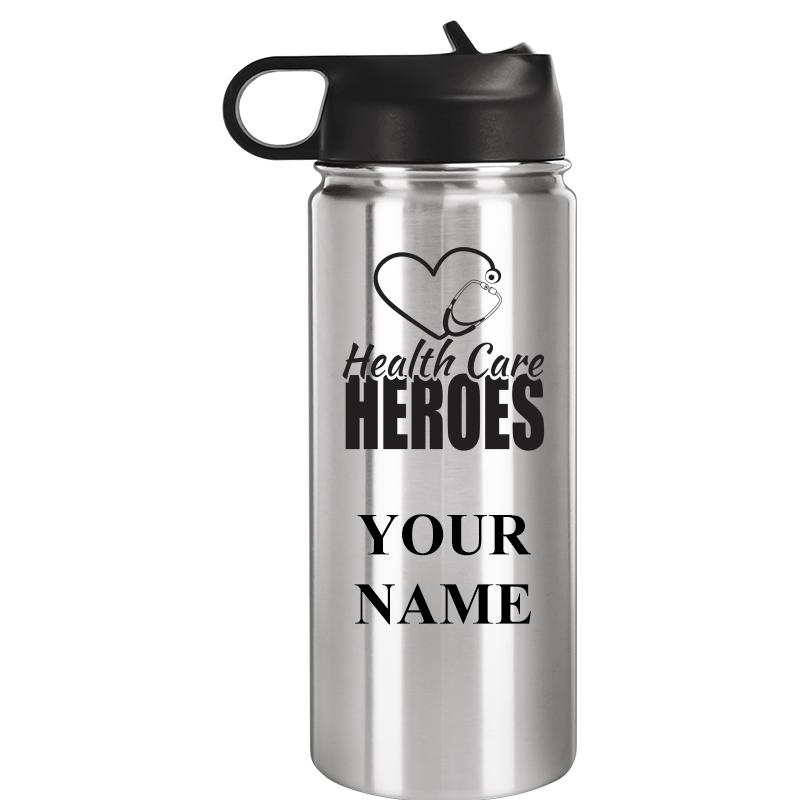 WATER BOTTLE 20OZ SILVER