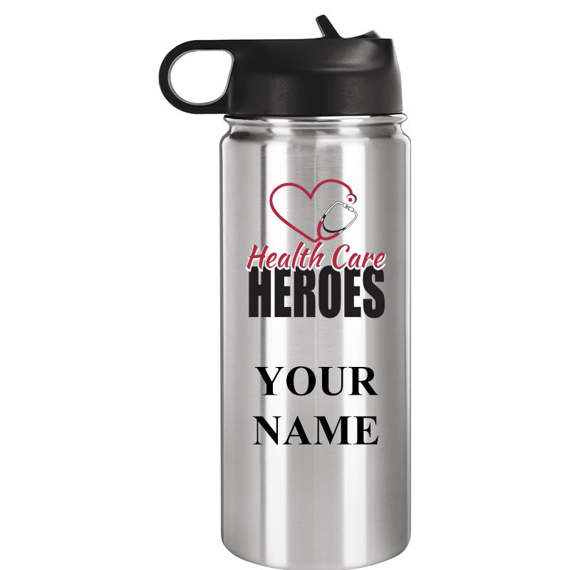 WATER BOTTLE 20OZ SILVER