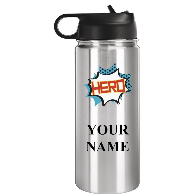 WATER BOTTLE 20OZ SILVER