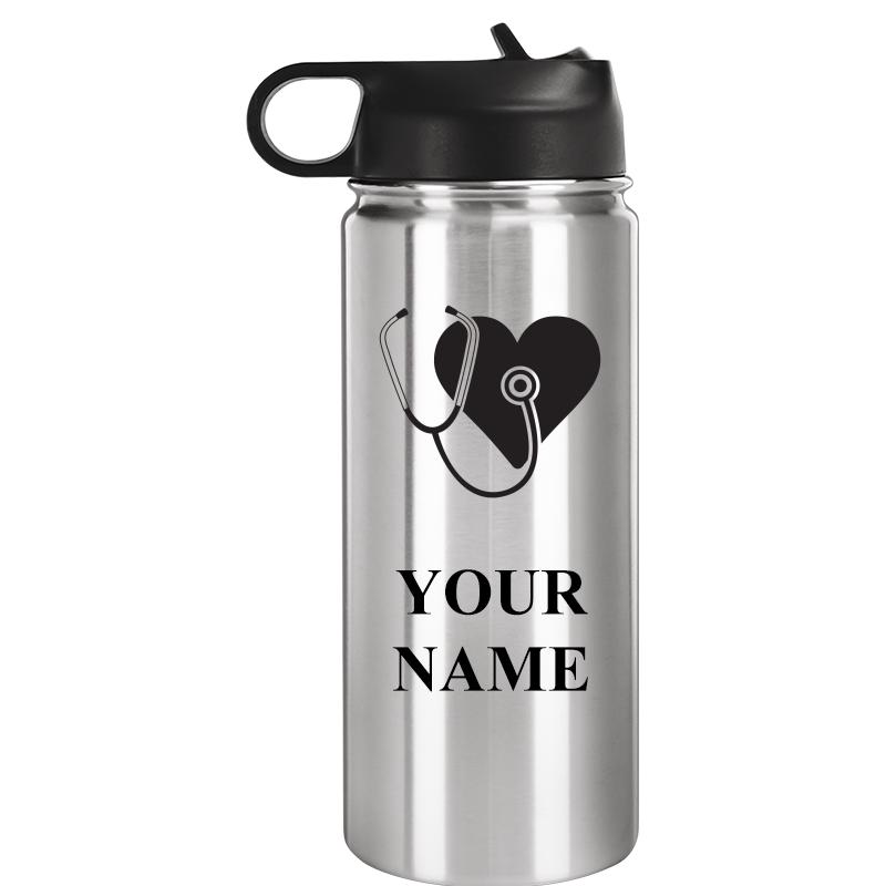 WATER BOTTLE 20OZ SILVER
