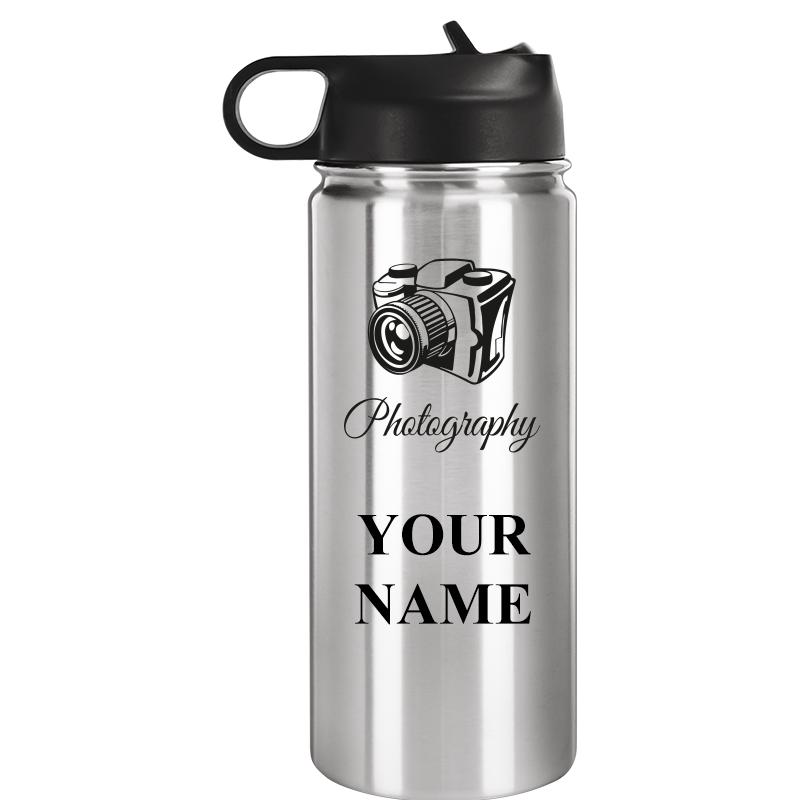 WATER BOTTLE 20OZ SILVER