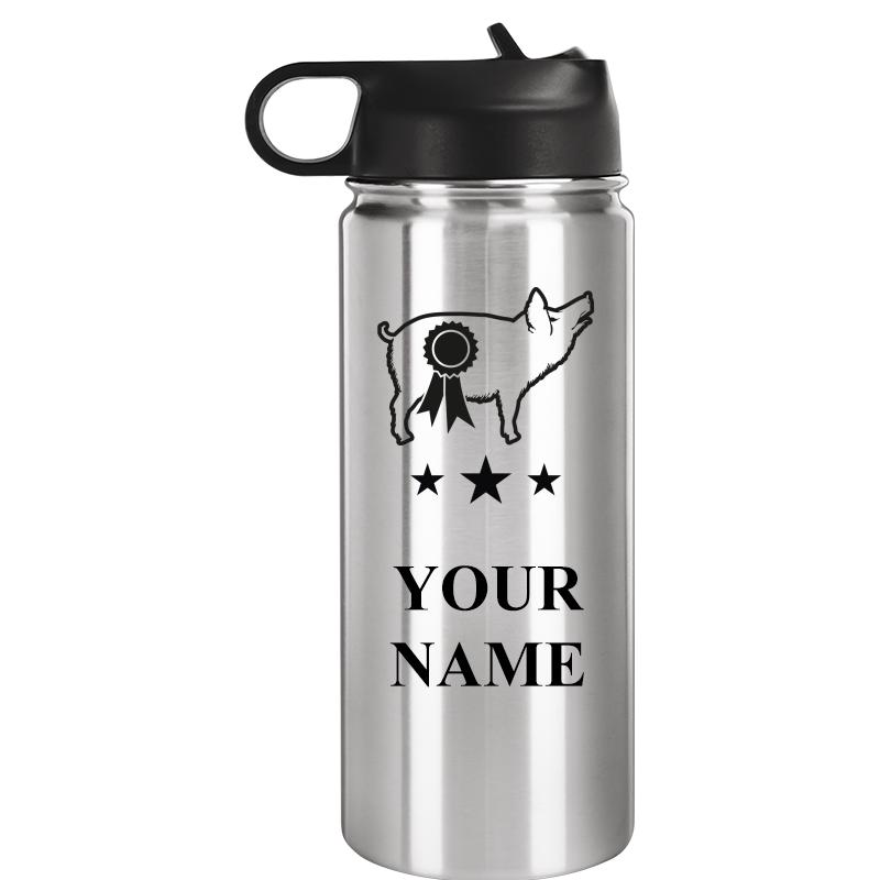 WATER BOTTLE 20OZ SILVER