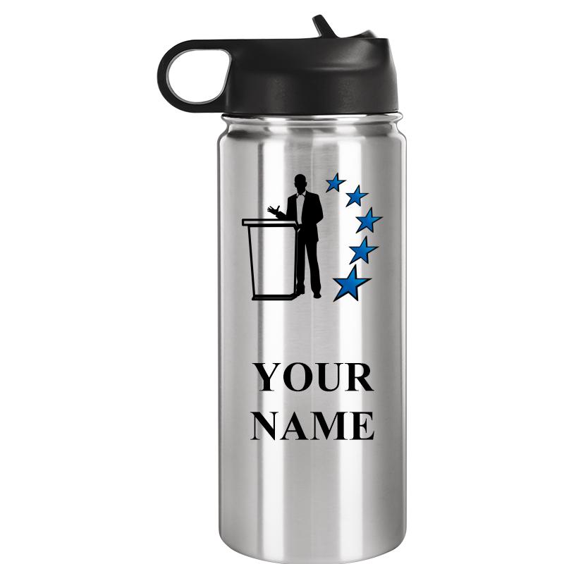 WATER BOTTLE 20OZ SILVER