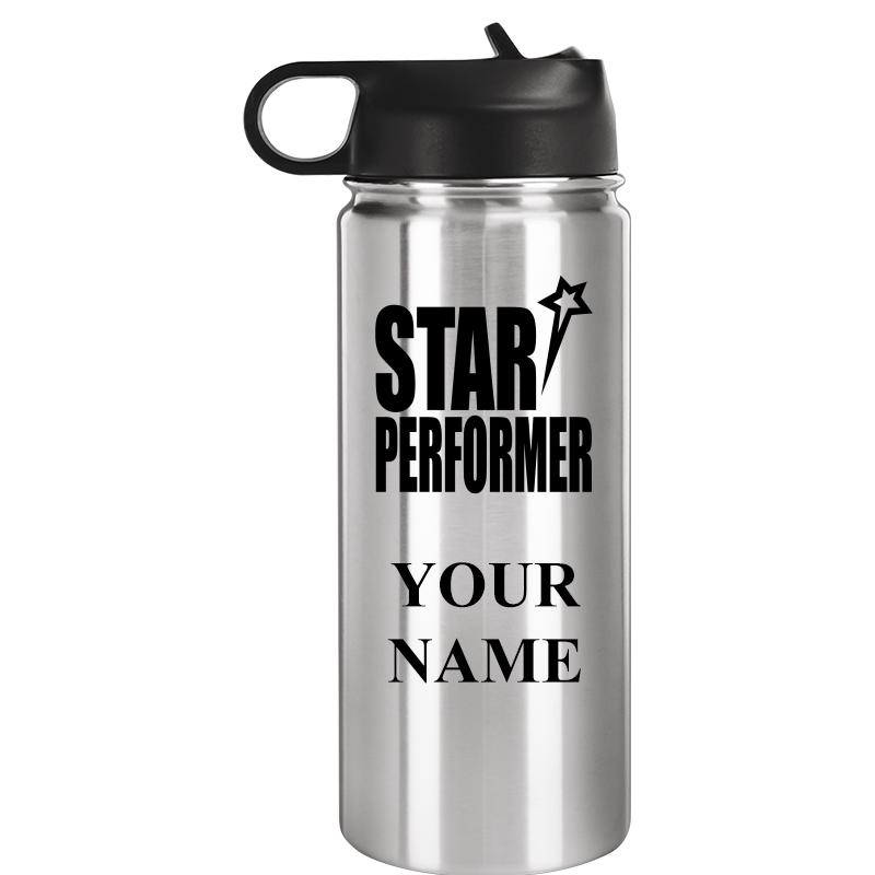 WATER BOTTLE 20OZ SILVER