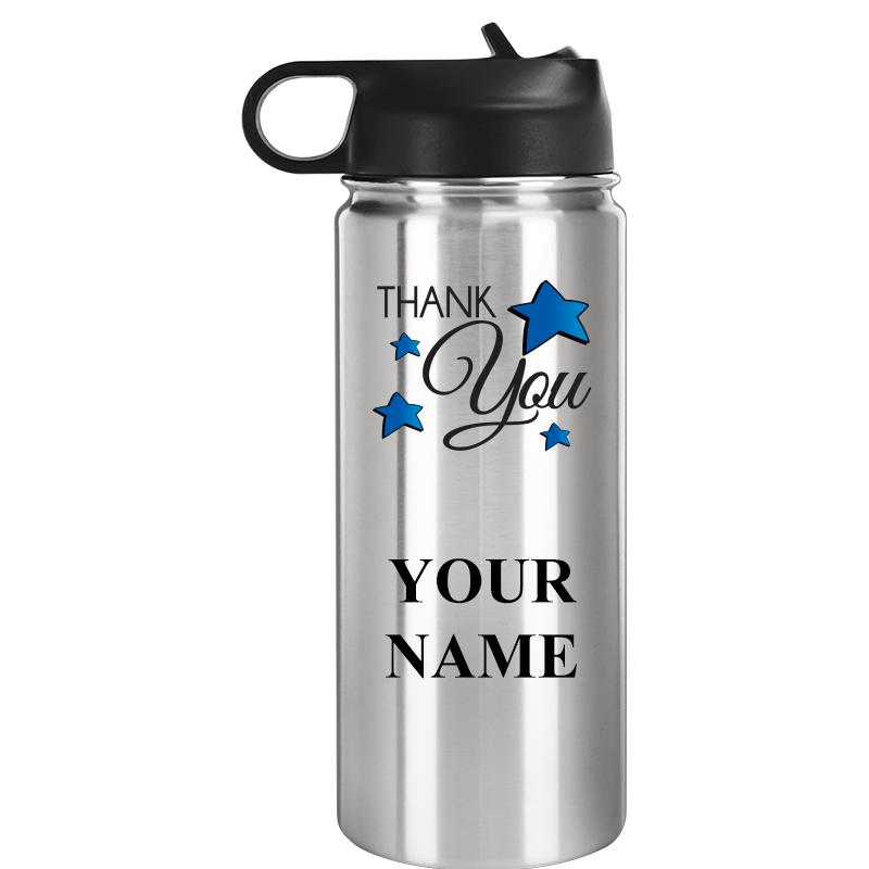 WATER BOTTLE 20OZ SILVER