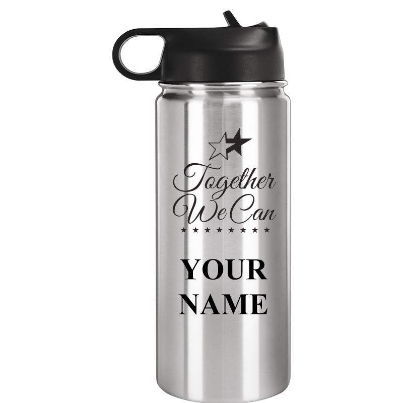 WATER BOTTLE 20OZ SILVER