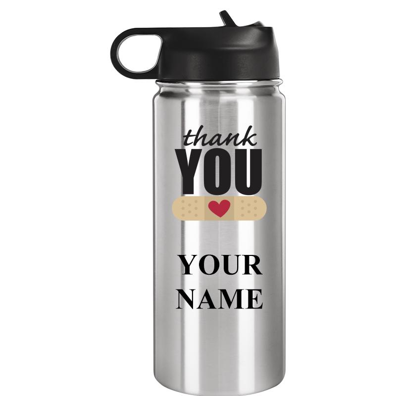 WATER BOTTLE 20OZ SILVER