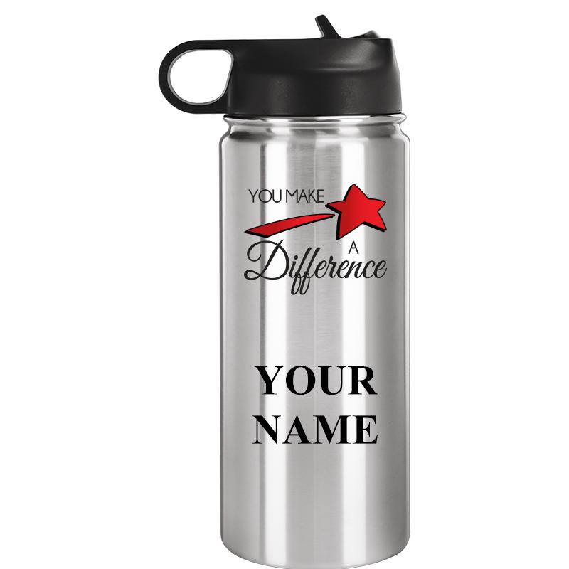 WATER BOTTLE 20OZ SILVER