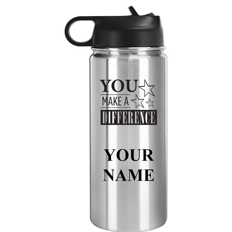 WATER BOTTLE 20OZ SILVER