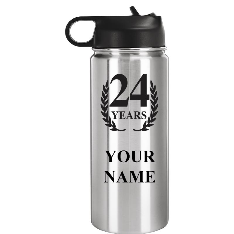 WATER BOTTLE 20OZ SILVER
