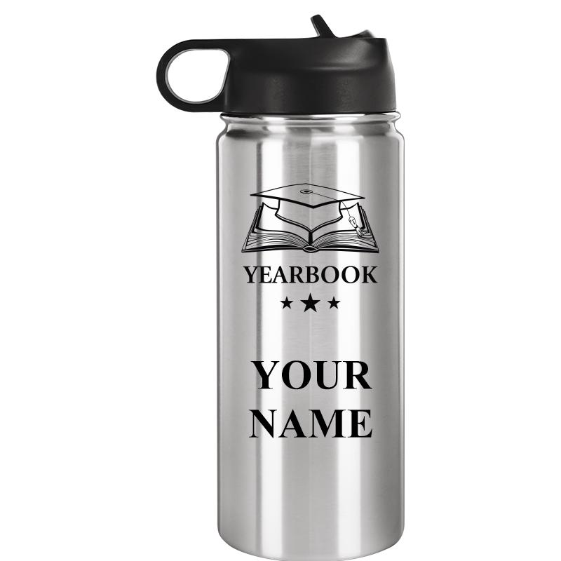 WATER BOTTLE 20OZ SILVER