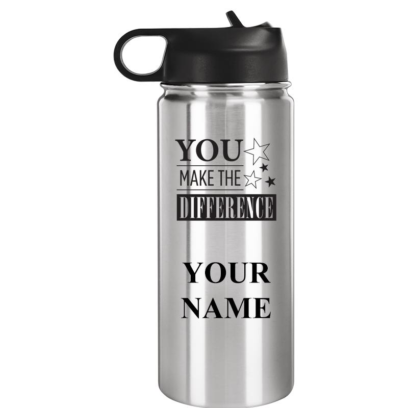 WATER BOTTLE 20OZ SILVER