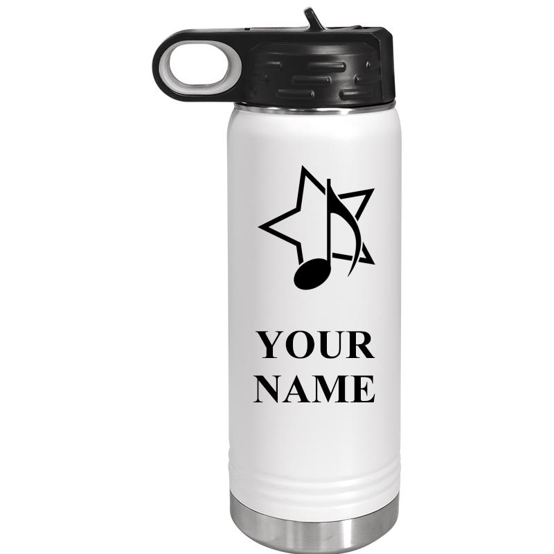 WATER BOTTLE 20OZ WHITE