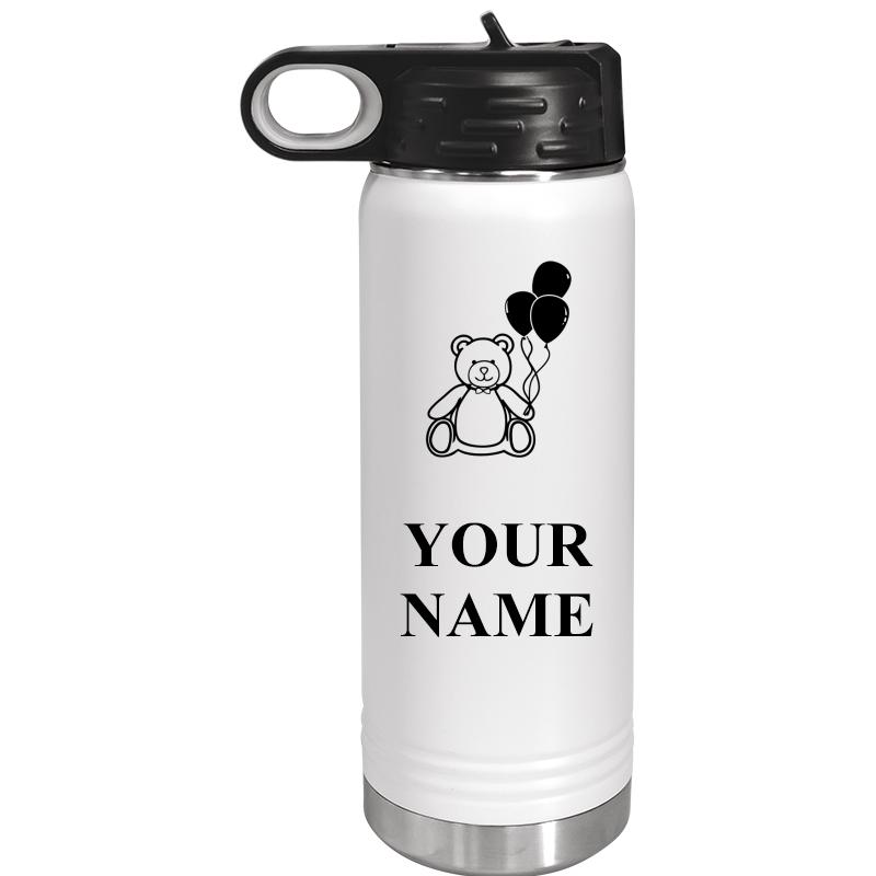 WATER BOTTLE 20OZ WHITE