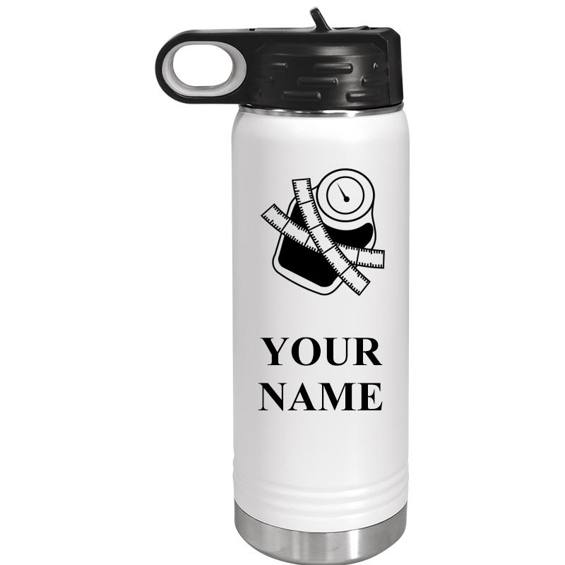 WATER BOTTLE 20OZ WHITE