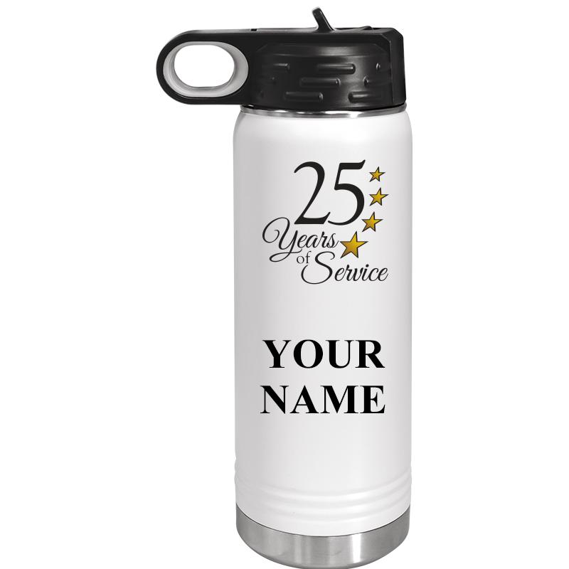 WATER BOTTLE 20OZ WHITE