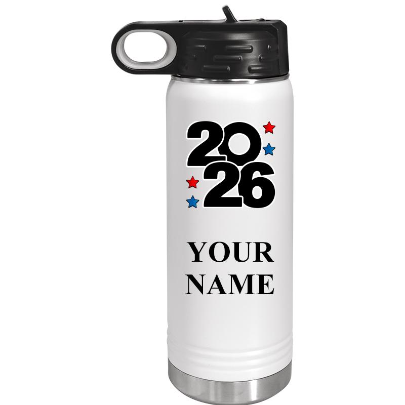 WATER BOTTLE 20OZ WHITE
