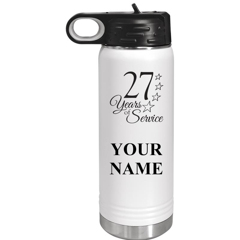 WATER BOTTLE 20OZ WHITE
