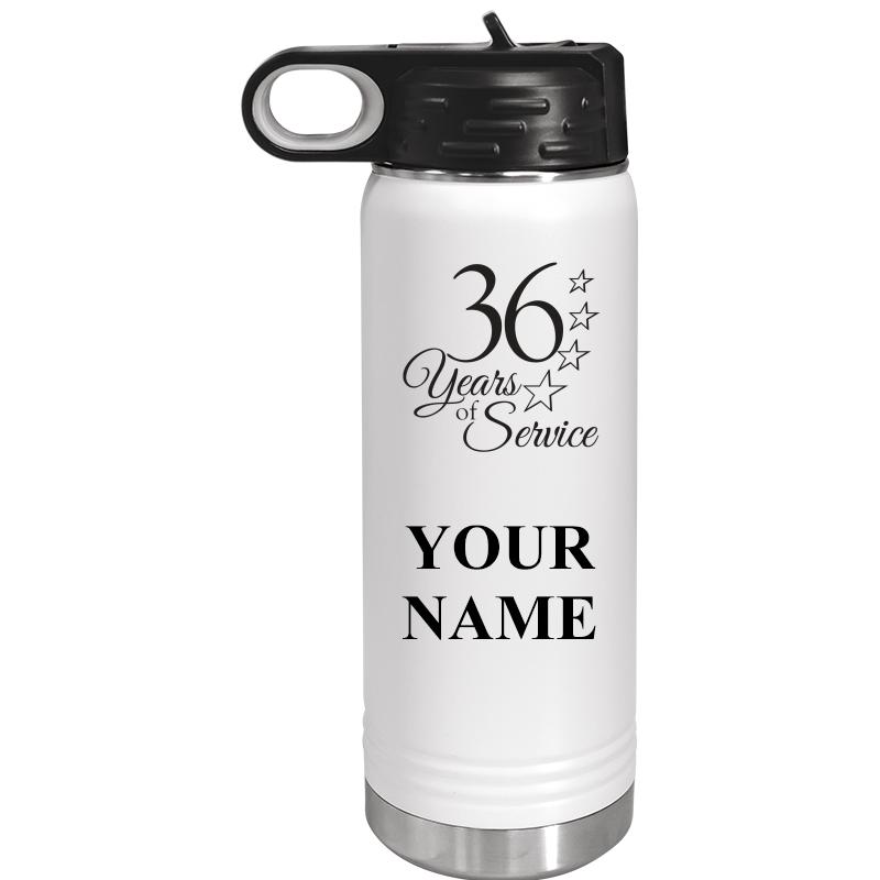 WATER BOTTLE 20OZ WHITE
