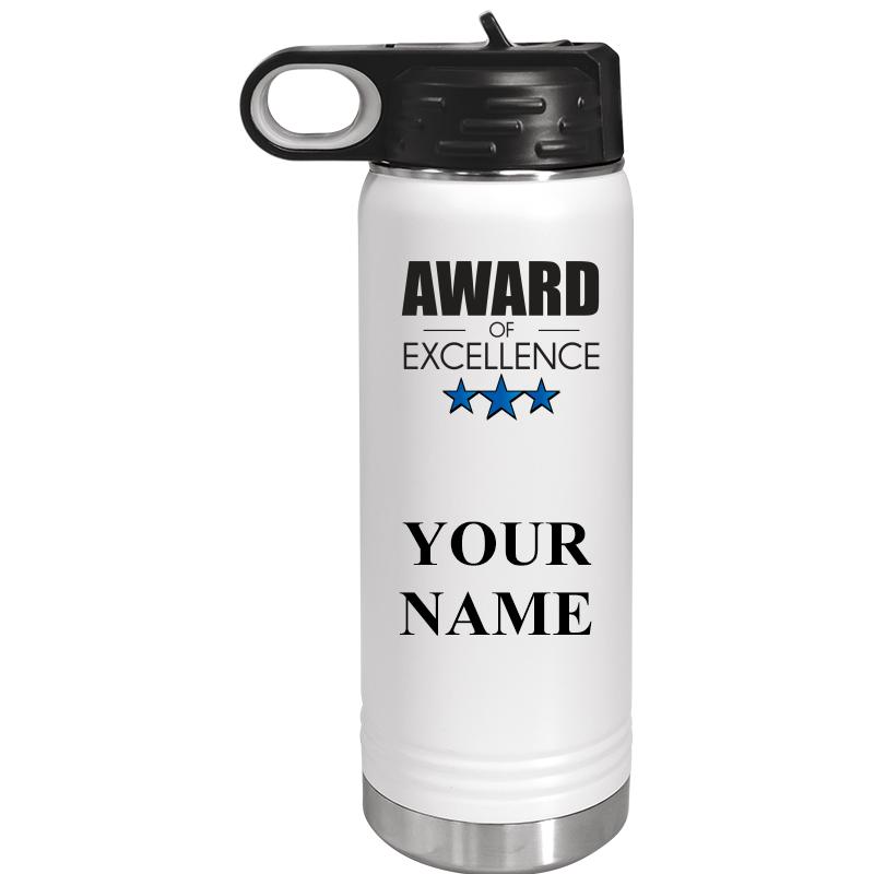 WATER BOTTLE 20OZ WHITE