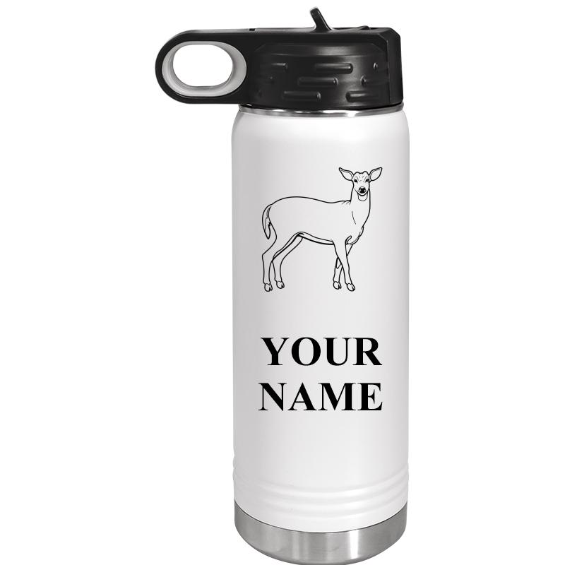 WATER BOTTLE 20OZ WHITE