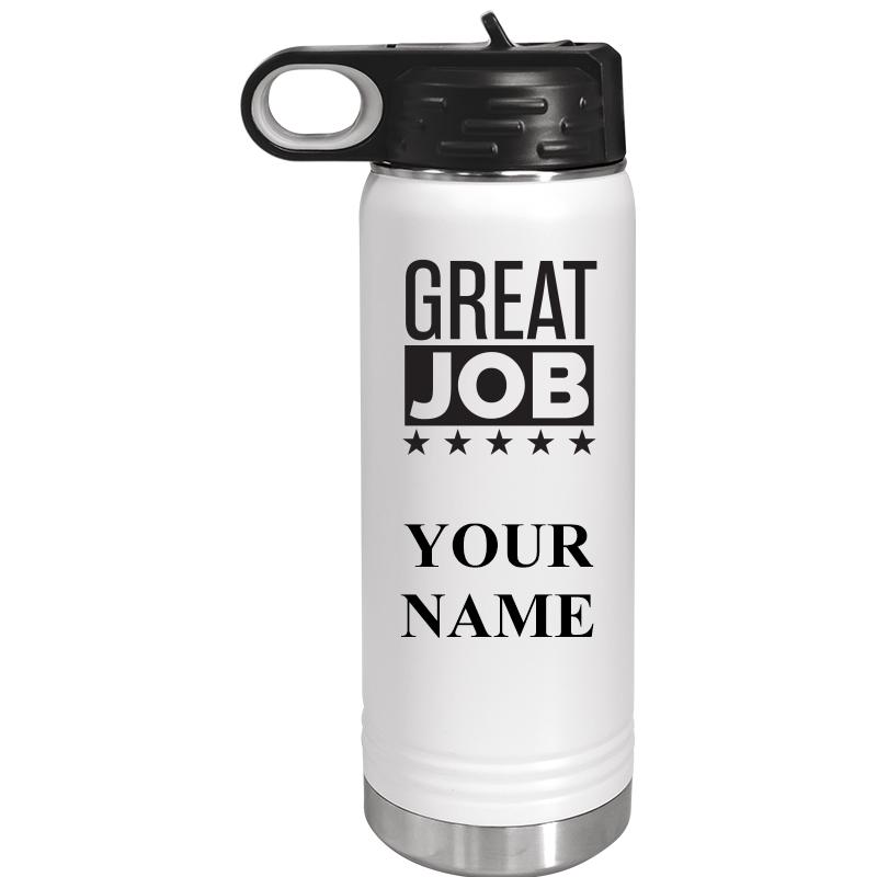 WATER BOTTLE 20OZ WHITE