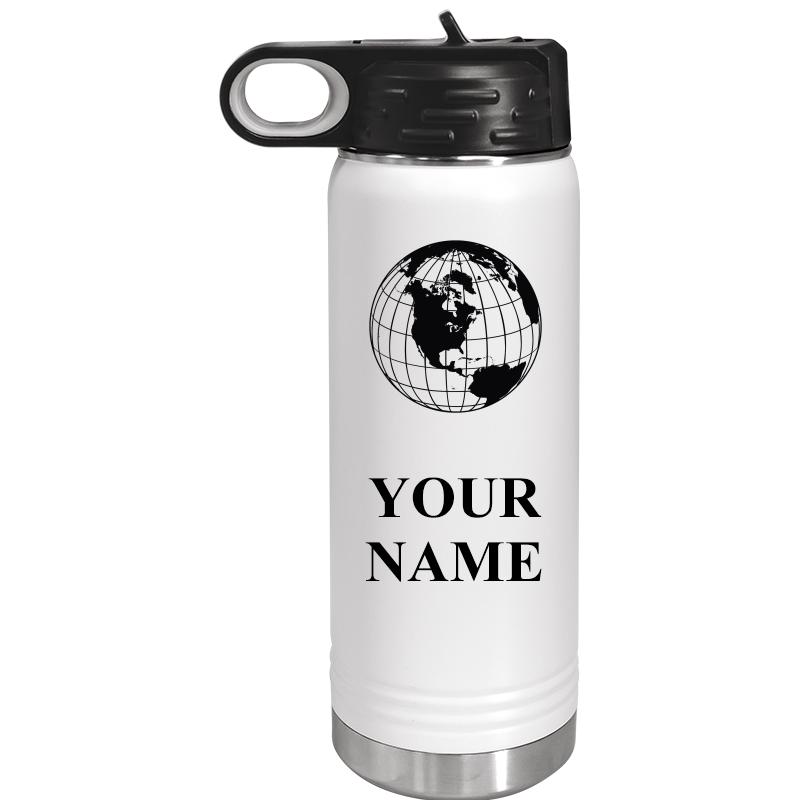 WATER BOTTLE 20OZ WHITE
