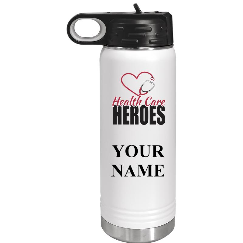 WATER BOTTLE 20OZ WHITE