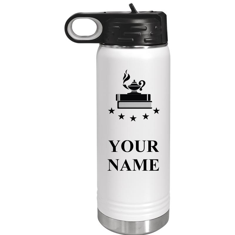 WATER BOTTLE 20OZ WHITE
