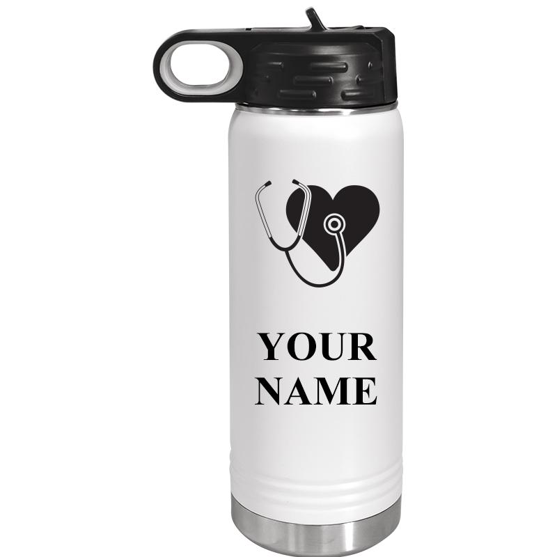 WATER BOTTLE 20OZ WHITE