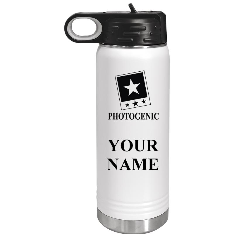 WATER BOTTLE 20OZ WHITE