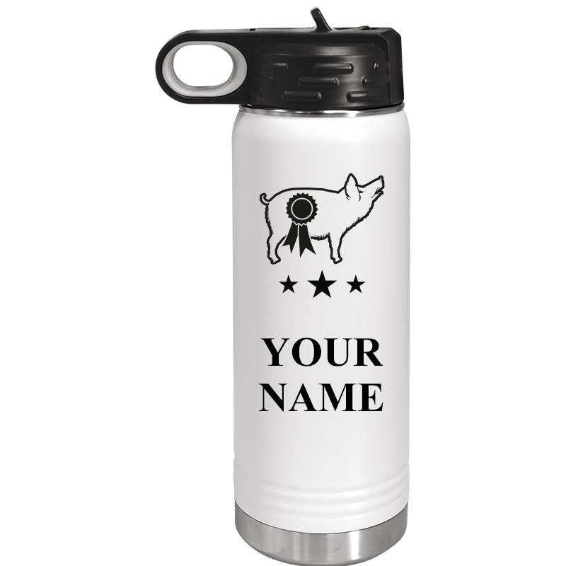 WATER BOTTLE 20OZ WHITE