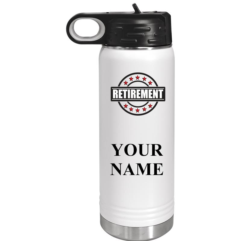 WATER BOTTLE 20OZ WHITE