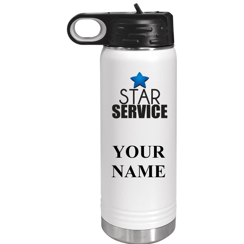 WATER BOTTLE 20OZ WHITE