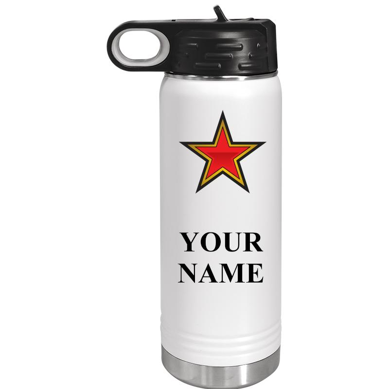 WATER BOTTLE 20OZ WHITE