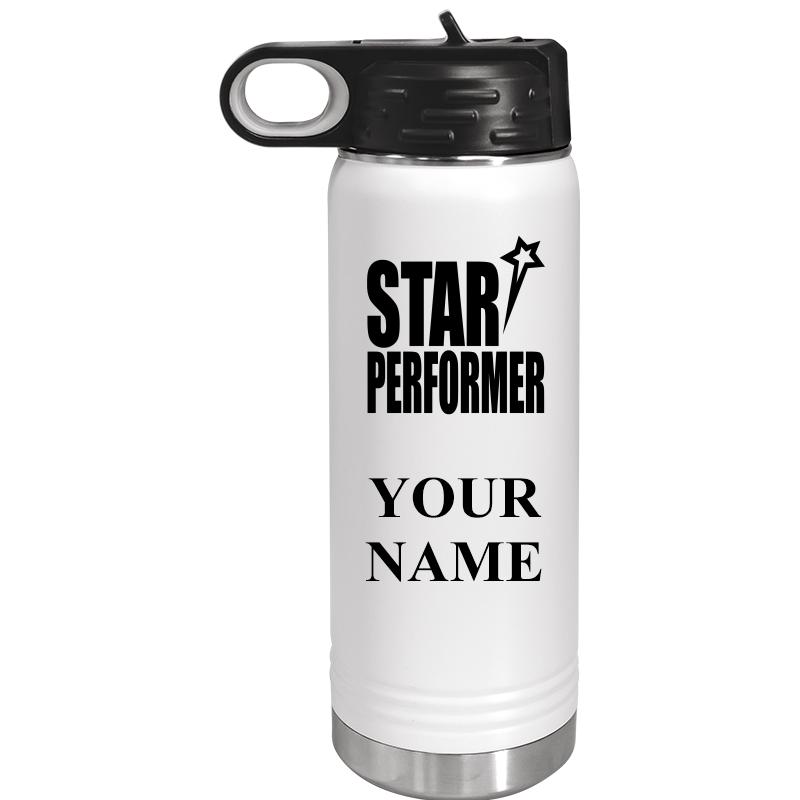 WATER BOTTLE 20OZ WHITE