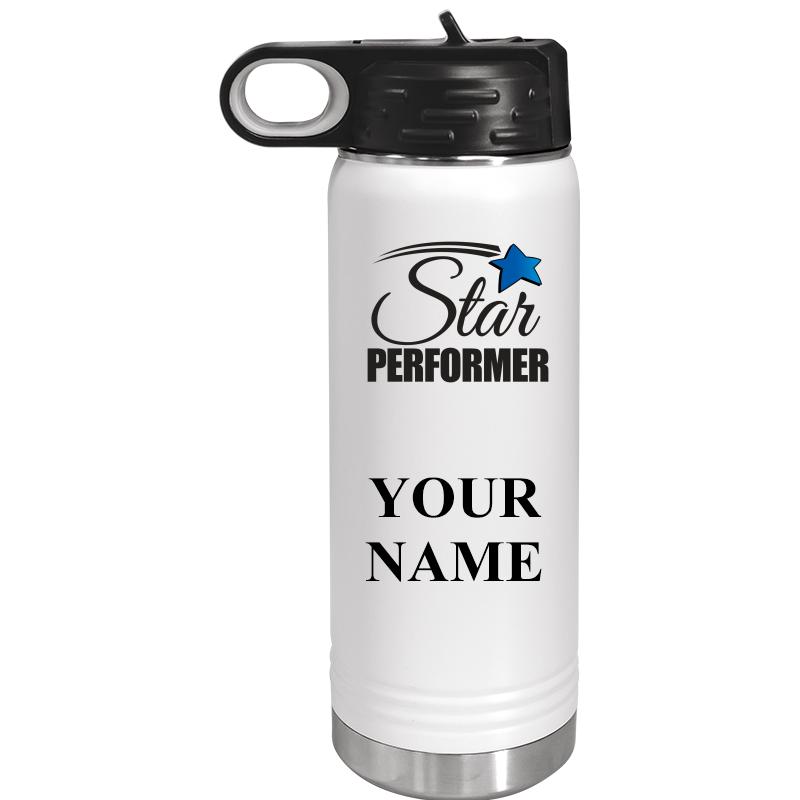 WATER BOTTLE 20OZ WHITE