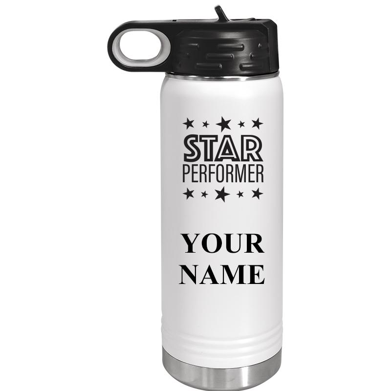 WATER BOTTLE 20OZ WHITE